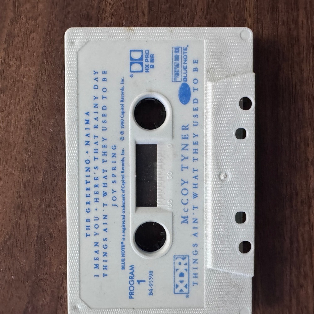 McCoy Tyner Things Ain't What They Used To Be Blue Note Jazz Cassette Tape B4